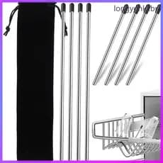 🛁 8Peças Hastes Para Suporte De Vidros Em -Louças Aço Inox Colorido