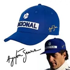 Boné Nacional Senna Retrô Fórmula 1 Mega Promoção