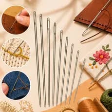 Kit 8 / 4 Agulha de mão Extra Longas Para Costurar Boneca 4 Medidas para Artesanato 4 Tamanhos