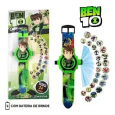 Relógio Infantil Projetor De Imagens 3D - Ben 10