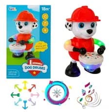 Boneco Patrulha Canina Marshall Chase Com Som Luz E Dança