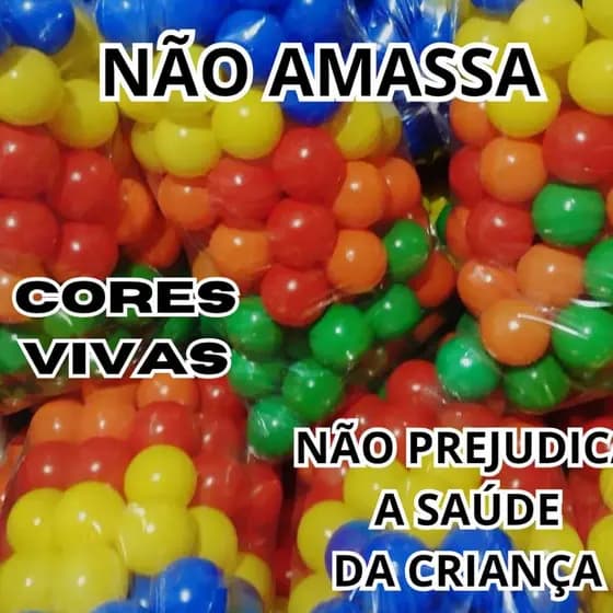 50 bolinhas coloridas 70mm novidade ideal para piscina de bolinha
