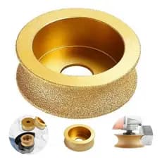 Rebolo Desbaste Boleado Roda Diamantada 75mm Mármore Granito
