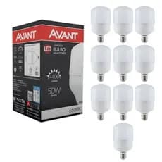 Kit 10 Lâmpadas Led Bulbo Alta Potência Branco Frio 6500k e27 20w 30w 40w 50w Avant Original