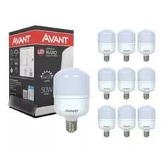 Kit 10 Lâmpadas Led 50w Bulbo E27 6500k Branco Frio 100V/240V