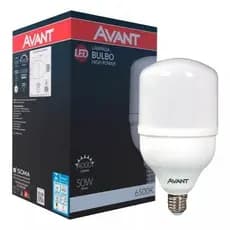 Lâmpada Led 50w Bulbo Alta Potência 6500k Branco Frio Bivolt Avant Luz Comércio Galpão Loja 100V/240