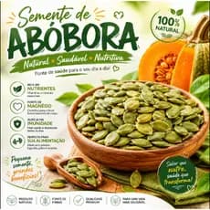 Semente de Abóbora Crua 100% Natural Premium 1Kg 500g 250g