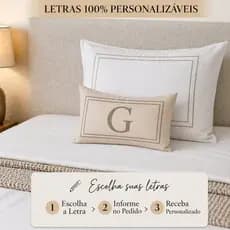 Baguete Almofada BEGE Suede Avulsa Decorativa Personalizada Com Ziper