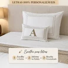 Baguete Almofada OffWhite AVULSA Suede Decorativa Personalizada Com Ziper