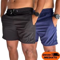 Kit 2 Shorts Mauricinhos Premium Tactel com Elastano