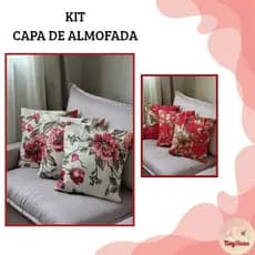 Kit 3 capas de almofada com zíper 45x45 decoração para quarto sala casa estilo e conforto estampado
