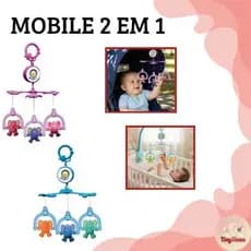 Mobile Musical e Giratório 2 em 1 Infantil para Berços e Carrinhos Menino e Menina