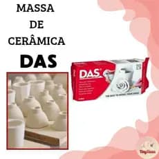 Massa De Modelar 1Kg Até 5kg Ceramica Fria DAS Biscuit