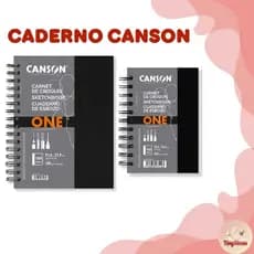 Sketchbook Canson com Espiral 80 Folhas 100g/m² Para Artistas Estudantes e Criativos