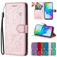 Capa Flip De Couro Em Relevo De Desenho Animado Para Motorola Moto G37 G47 G67 G57 Power G86 G56 G06 G85 G75 G55 G35 G15