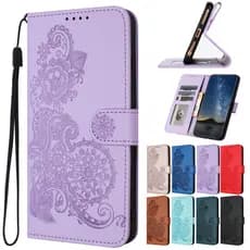 Capa Flip De Couro Em Relevo Para Motorola Moto Edge 70 60 50 40 30 S30 Neo Fusion Pro Ultra X70 Air 5G 2025 2024 2022 S