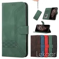 Retro Flip Case Para Redmi 17C 15A 15C 14C A7 A5 A4 A3 13C 12 Nota 15 14 13 Pro Plus Cartão Carteira Titular Couro Casos