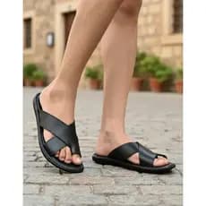 Chinelo Masculino Modelo 224 Chinelo Artesanal Feito em Couro Bovino