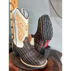 Bota Texana Crocodilo Bota Texana Exclusiva Artesanal