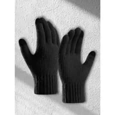 Luva preta ST-09 kit pares De Lã GG ALTO QUALIDADE Frio Inverno Adulto Preta Feminina Masculina Mãos