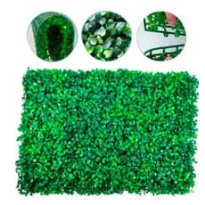 Kit 10 Placas Parede Verde Folhagem Sintético Artificial Para Jardim Vertical Muro De Plantas Buchinhos Painel Cheios
