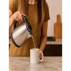 Chaleira Jarra Elétrica Inox Prateada 1.8litros Home