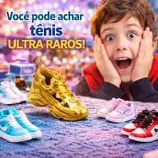 Mini Brands Sneakers Miniaturas Colecionáveis de Tênis Surpresa