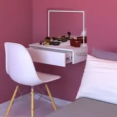 Gaveteiro Suspenso 60cm Mesa de Cabeceira 100% Mdf branco - Toronto