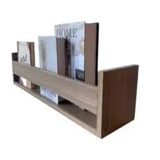 Porta Livros Grande Freijó 70cm decoração 100%mdf