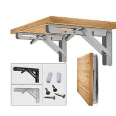 Mesa Dobrável De Parede Amadeirado Para Home Office Multiuso - Noce