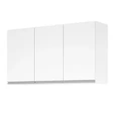 Armário Aéreo 3 Portas Mdf Puxador Gola Alumínio - Virtud