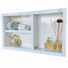 Nicho Organizador COLMEIA 60x30CM Suporte para Banheiro Prateleira Lavabo - ENVIO IMEDIATO