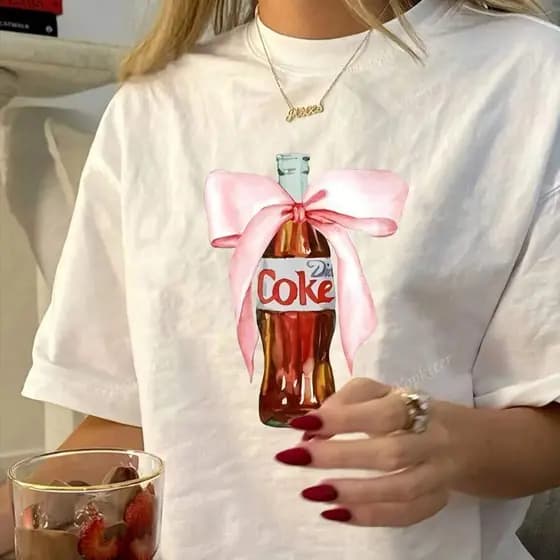 Camiseta Casual Solta de Manga Curta Gola Redonda Cor Sólida Modelo Unissex Lançamento 2025 Imediato