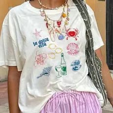 Blusas Femininas e Masculinas 100% Algodão Fio 30.1 Estampa de Tomate Fruta Lançamento 2025