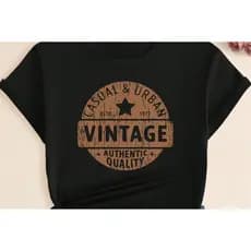 Camiseta Estilo Retro Unissex 100% Algodao Vintage Lançamento Envio Rápido