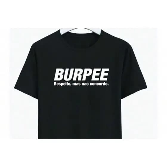Camiseta 100% Algodão Burpee Crossfit Esporte Blusa Unissex Lançamento 2025 Envio Rápido
