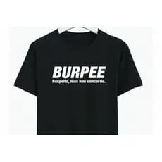 Camiseta 100% Algodão Burpee Crossfit Esporte Blusa Unissex Lançamento 2025 Envio Rápido