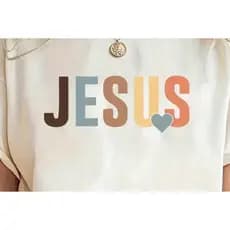 Camiseta Feminina Jesus Verão Camiseta Básica Religiosa Jesus Minimalista Lançamento 2025