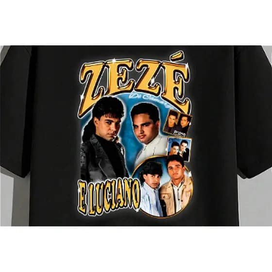 CAMISETA ZEZÉ E LUCIANO UNISSEX 100% ALGODÃO LANÇAMENTO 2025 ENVIO RÁPIDO