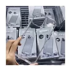 Capa Capinha Space Para iPhone 11 12 13 14 15 16 Case Transparente Anti Amarelamento