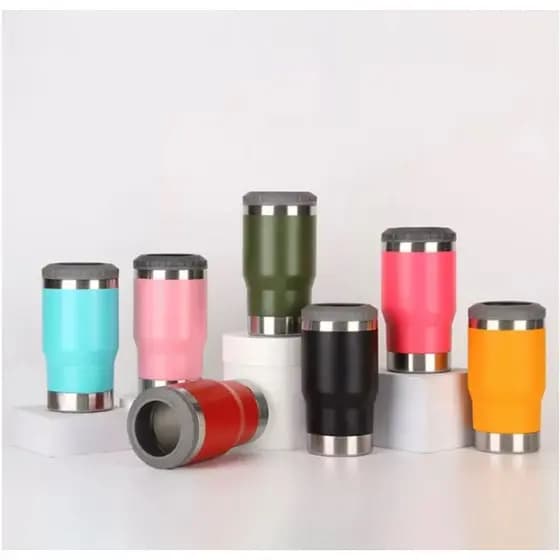 Copo Térmico Aço Inox Porta Bebida Garrafa Latinha Conserva Gelado Drink 420ml com Abridor