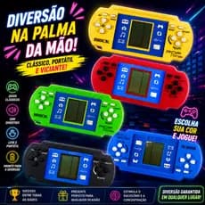 Kit 6 Mini Cconsole Portátil Mão Eletrônico Varios Jogos Atacado
