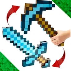 Espada vira Picareta Diamante  Infantil 2em1  linha especial jogo Presente de Natal