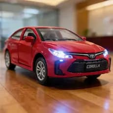 Miniatura Metal Corolla Ficção Abre Portas Som Luz Premium