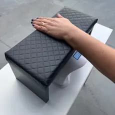 Suporte de Descanso Apoio de Punho/Mão MDF Nails Designer Preto Premium