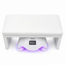 Apoio De Punho Mdf / Apoio De Mão Para Manicure na Cor Branco perola - Promoção
