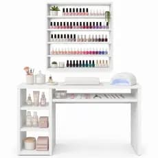 Kit Mesa Manicure + Porta Esmaltes Ate 200 Unidades