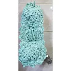 Porta Papel Higienico 3 Rolos banheiro Croche
