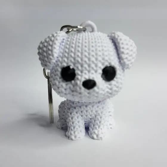 Chaveiro Cachorrinho Fofo – Chaveiro Pet Decorativo para Mochila, Bolsa e Chaves
