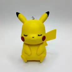 Chaveiro Boneco Amarelo Tipo Pokémon Estilo Anime Geek Miniatura Kawaii com Argola